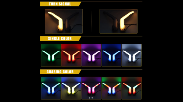 Поворотники передние(реснички) XTC для BRP Maverick x3